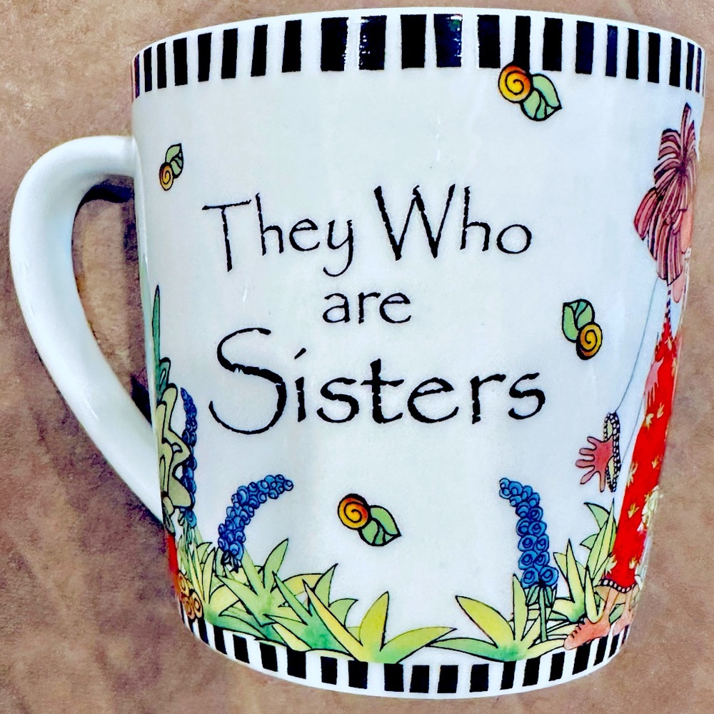 Sister Mug w/ Poem. 11oz Colorful mug by Suzy Toronto.